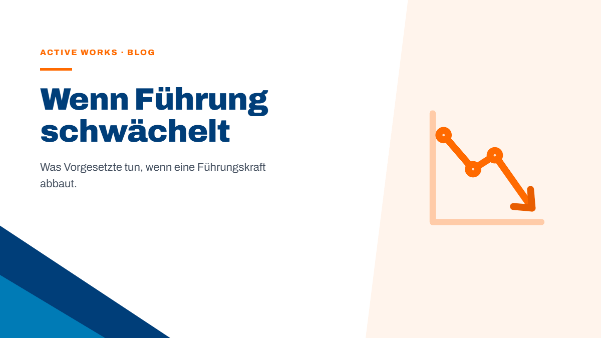 Wenn der Kompaniechef abbaut: Was Vorgesetzte tun, wenn eine Führungskraft schwächelt